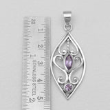 Garnet Silver Pendants