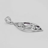 Garnet Silver Pendants