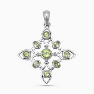 Multistone Silver Pendants