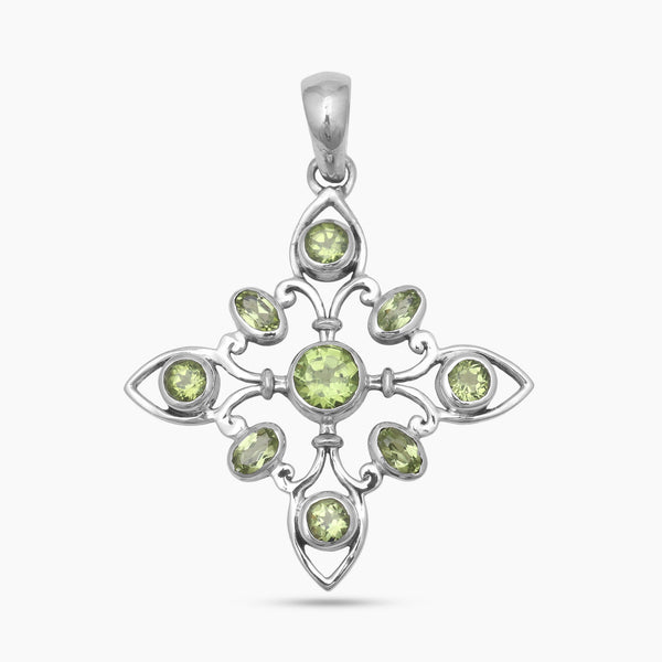 Multistone Silver Pendants
