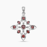 Multistone Silver Pendants