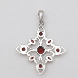 Multistone Silver Pendants