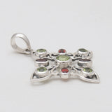 Multistone Silver Pendants