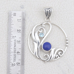 925 Sterling Silver Lapis lazuli Pendants