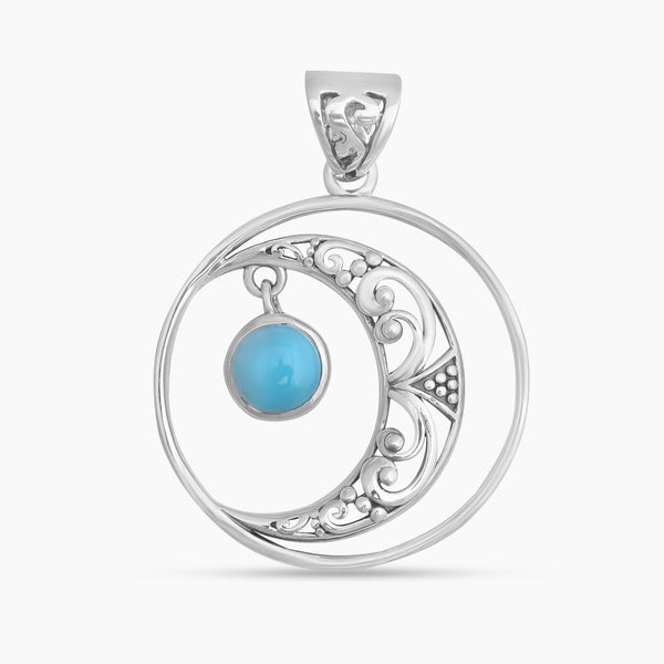 925 Sterling Silver Larimar Pendants
