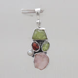 925 Sterling Silver Multistone Pendants