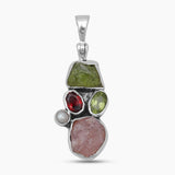 925 Sterling Silver Multistone Pendants