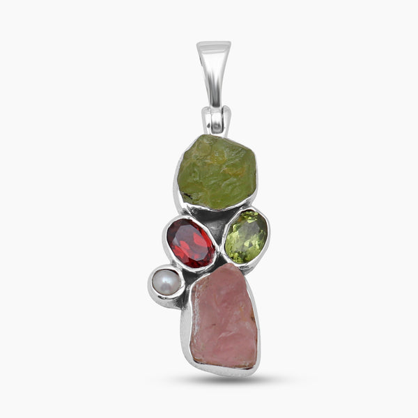 925 Sterling Silver Multistone Pendants