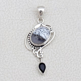 Dendritic Opal 925 Silver Pendant