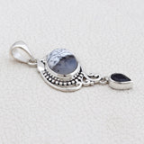 Dendritic Opal 925 Silver Pendant