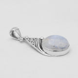 Rainbow Moonstone Silver Pendants