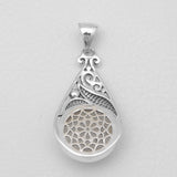 Rainbow Moonstone Silver Pendants