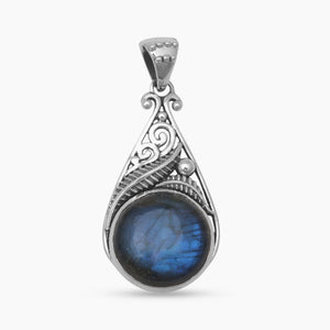 Rainbow Moonstone Silver Pendants