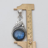 Rainbow Moonstone Silver Pendants