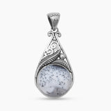 Dendritic Opal Silver Pendants