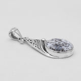 Dendritic Opal Silver Pendants