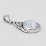 Dendritic Opal Silver Pendants