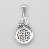 Dendritic Opal Silver Pendants