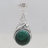 Malachite Silver Pendant