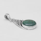 Malachite Silver Pendants