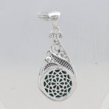 Malachite Silver Pendant