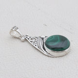 Malachite Silver Pendant