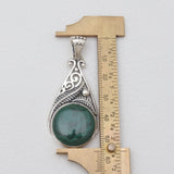 Malachite Silver Pendants