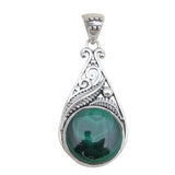 Malachite Silver Pendant