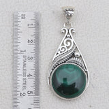 Malachite Silver Pendant