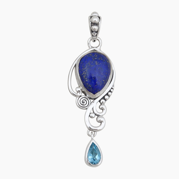 925 Sterling Silver Lapis Lazuli Pendants