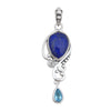 Lapis lazuli Gemstone Silver Pendant