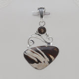 Peanut Wood Jasper Silver Pendants