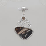 Peanut Wood Jasper Silver Pendants