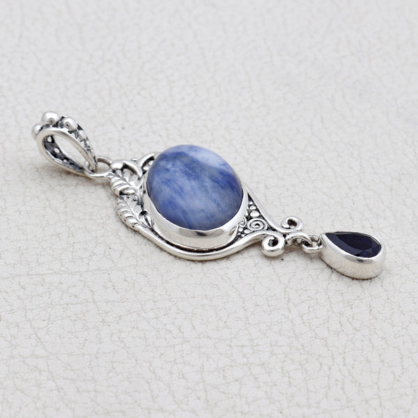 925 Sterling Silver Sodalite Pendants