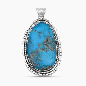 Kingman Turquoise Silver Pendants