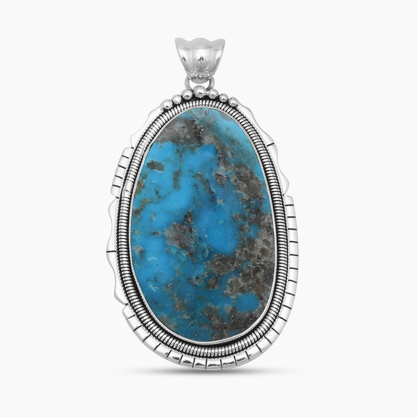 Kingman Turquoise Silver Pendants