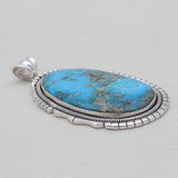 Kingman Turquoise Silver Pendants