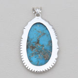 Kingman Turquoise Silver Pendants