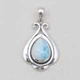 925 Sterling Silver Larimar Pendants