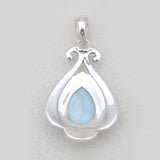925 Sterling Silver Larimar Pendants