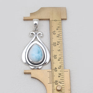 925 Sterling Silver Larimar Pendants