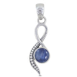 Rainbow Moonstone 925 Sterling Silver Pendant