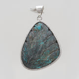 925 Sterling Silver Carving Turquoise Pendants
