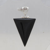 Black Onyx Silver Pendant