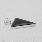 Black Onyx Silver Pendant