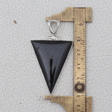 Black Onyx Silver Pendant