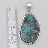 925 Sterling Silver Carving Turquoise Pendants