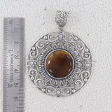 925 Sterling Silver Tiger Eye Pendants