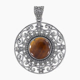925 Sterling Silver Tiger Eye Pendants