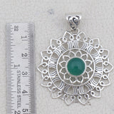 Green Onyx 925 Silver Pendant